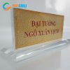 Biển chức danh mica 10 x 20