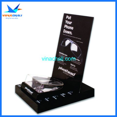 Kệ mica trưng bày kính mắt 4 4