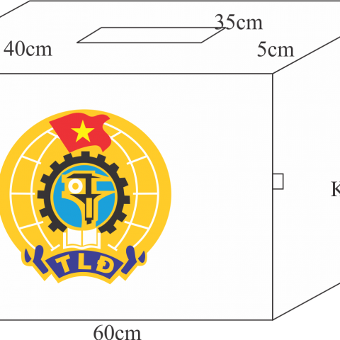 Mẫu hòm phiếu bầu cử đại hội 11