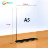 Menu mica chữ T A5