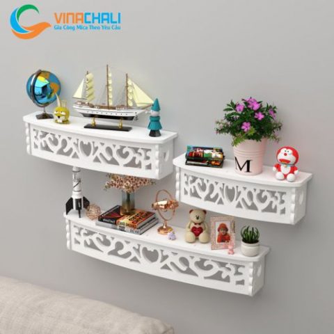 Combo 3 Kệ Trang Trí Treo Tường Phòng Khách 4
